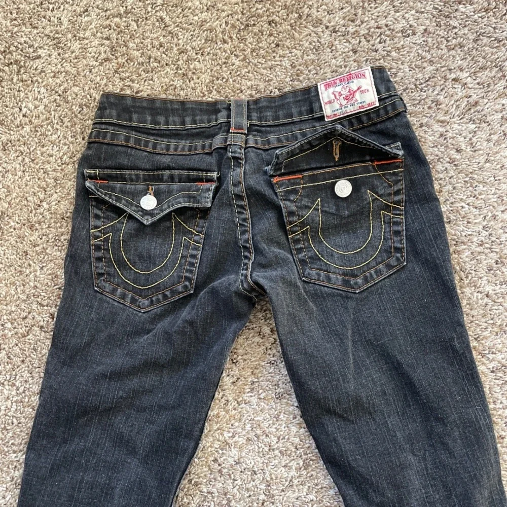True Religion Billy Super T Jeans Mens Size 30 Y2K Thick Stitch Straight Leg USA